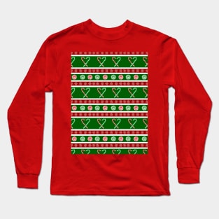 Candy Cane and peppermint stripes Long Sleeve T-Shirt